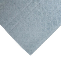 Premium Velour Diamond Design Jacquard Bath Towel (Blue) thumbnail