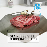 Combo Hexagon Stainless Steel Chopping Cutting Board + Chopping Boards Holder thumbnail