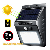 2X Solar Sensor LED Light Outdoor PIR Motion Wall Lights Waterproof thumbnail