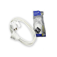2X Sansai Piggy Back Extension Cord 2 Meters thumbnail