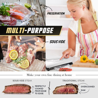 Kitchen Vacuum Food Sealer Sous Vide Machine 125W SILVER thumbnail
