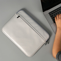 13 inch Laptop Sleeve Padded Travel Carry Case Bag M size ERATO GREY thumbnail