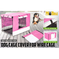 Cage Cover Enclosure for Wire Dog Cage Crate 30in PINK thumbnail