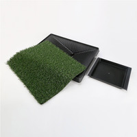 Pet Dog Potty Tray Training Toilet + 1 Grass Mat 63cm x 50cm thumbnail