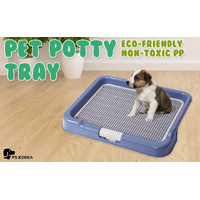 Dog Pet Potty Tray Training Toilet Portable T3 BLUE thumbnail
