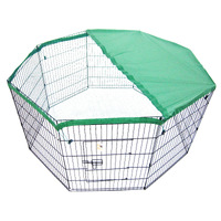 Net Cover Green for Pet Playpen Dog Cage 30in thumbnail