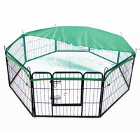 Net Cover Green for Pet Playpen Dog Cage 32in thumbnail