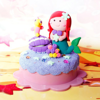Colorato Mermaid Glow Set - Glow-in-the-Dark Super Clay DIY Craft Kit for Kids thumbnail