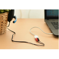 UGREEN 3.5mm Male to Dual 3.5mm FemaleHeadset Splitter White (10789) thumbnail