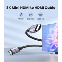 UGREEN 15515 8K Mini-HDMI to HDMI Cable 2M thumbnail