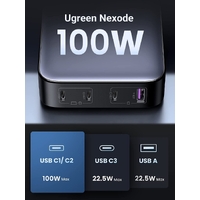 UGREEN 15613 100W USB-C Charger, Nexode 4-Port GaN II Charging Station thumbnail