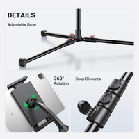 UGREEN 15647 2-in-1 Tablet (Max 12.9 inch) + Phone (Max 7.2 inch) Tripod Stand thumbnail