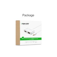 UGREEN Mini DP to HDMI/VGA converter Silver (20421) thumbnail