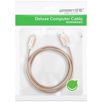 UGREEN 30589 iPhone 8-pin to USB2.0 Sync & Charging Cable 2M Gold thumbnail