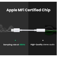 UGREEN 30759 iPhone 8-pin to 3.5mm Headphone Adapter thumbnail