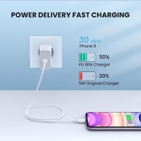 UGREEN 60749 MFi USB-C to iPhone 8-pin Charging Cable 2M thumbnail