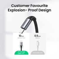 UGREEN 60759 USB-C to iPhone 8-pin Fast-Charging Cable 1M thumbnail