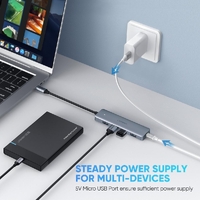 UGREEN 4-Port USB3.0 Hub with Micro USB Power Supply 70336 thumbnail