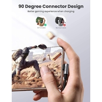 UGREEN 80714 USB-C 2.0 to Angle USB-C Cable Black 3M thumbnail