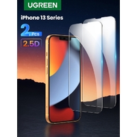 UGREEN 80967 Full Coverage HD Tempered Glass Screen Protector with Precise-Align Applicator for iPhone 13/13 Pro (2-Pack) thumbnail