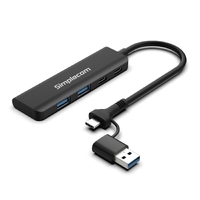 Simplecom CH385 SuperSpeed USB-A and USB-C 4-Port Combo Hub USB 3.2 Gen 1 (2x USB-A and 2x USB-C Ports) thumbnail