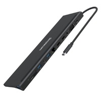 Simplecom CHN622 USB-C 12-in-1 Multiport Docking Station Laptop Stand Dual HDMI + VGA Triple Display Gigabit LAN thumbnail