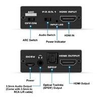 Simplecom CM425 HDMI 2.0 Audio Extractor Optical SPDIF and 3.5mm Stereo with ARC 4K@60Hz thumbnail