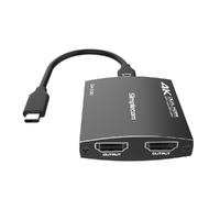 Simplecom DA330 USB-C to Dual HDMI MST Adapter 4K@60Hz with PD and Audio Out thumbnail