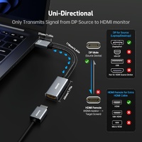 BENFEI 4K DisplayPort to HDMI Adapter, (2K 60Hz, 1080p 120Hz) Uni-Directional Display Port to HDMI Monitor Converter thumbnail