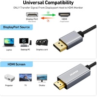 BENFEI 4K DisplayPort to HDMI 1.8m Cable thumbnail