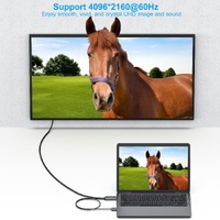 BENFEI 344GY-5M HDMI to DisplayPort Unidirectional 4K Active Cable with USB Powered 5M thumbnail
