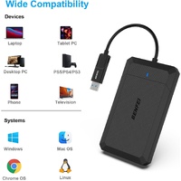 BENFEI 2.5 Inch SATA to USB Tool Free External Hard Drive Enclosure thumbnail