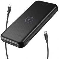 Choetech B650-CC Power Bank 10000mAh with Wireles Power Bank (Black) thumbnail