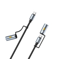 CHOETECH CC1001 Smart PD60W 4-in-1 USB C to C cable 1.2M thumbnail