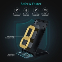 CHOETECH MIX00093 Fast Wireless Charging Stand 10W Qi-Certified T524S 2-Pack thumbnail