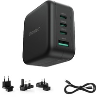 CHOETECH PD6055 GAN USB-C + USB-A 70w Travel Charger (US/EU/UK/AU) thumbnail