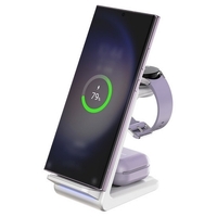 CHOETECH T608-F 15W 4-in-1 Wireless Charger Stand for iWatch and Samsung Watch thumbnail