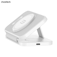 CHOETECH T616-F-WH 3in1 Magnetic Foldable Wireless Charger White thumbnail