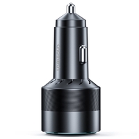 CHOETECH TC0011 130W 3 Ports (Dual USB-C Port PD3.0 + USB-A Port) Fast Car Charger thumbnail