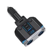 CHOETECH TC0020 45W 2 Sockets + 2x USB-C + 1x USB-A Cigarette Lighter Splitter thumbnail