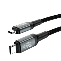 CHOETECH XCC-1042 Gen3.0 USB4.0 with 8K @ 60hz Video & Audio 240W USB-C to C Braided Cable 2M thumbnail