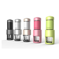 STARESSO Coffee Maker Red Dot Award Winner Portable Espresso Cappuccino Quick Cold Brew Manual Coffee Maker Machines All in One - Pink thumbnail