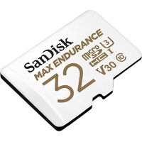 Sandisk Max Endurance Microsdhc Card SQQVR 32G (15 000 HRS) UHS-I C10 U3 V30 100MB/S R 40MB/S W SD Adaptor SDSQQVR-032G-GN6IA thumbnail