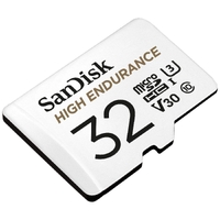SANDISK HIGH ENDURANCE MICROSDHC CARD SQQNR 32G UHS-I C10 U3 V30 100MB/S R 40MB/S W SD ADAPTOR SDSQQNR-032G-GN6IA thumbnail