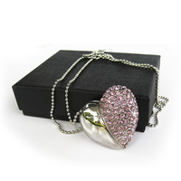 Heart Shape USB Pen Drive  16GB  (Pink) thumbnail
