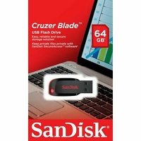 Sandisk Cruzer Blade CZ50 64GB USB Flash Drive thumbnail
