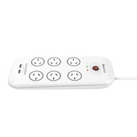 Huntkey 6-Outlet Surge Protector with 2 USB Charging Outlets (SAC607) thumbnail