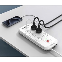 Huntkey SAC607C 6 Outlets Surge Protector Powerboard with 2x USB-A & 2x USB-C thumbnail