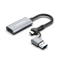 Simplecom DA306C USB 3.0 and USB-C to HDMI Video Card Adapter Full HD 1080p thumbnail