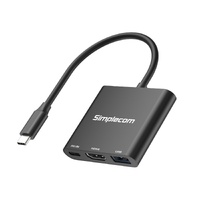 Simplecom DA320 USB-C 3-In-1 Adapter USB 3.2 Gen 1 5Gbps PD HDMI 2.0 4K@60Hz thumbnail